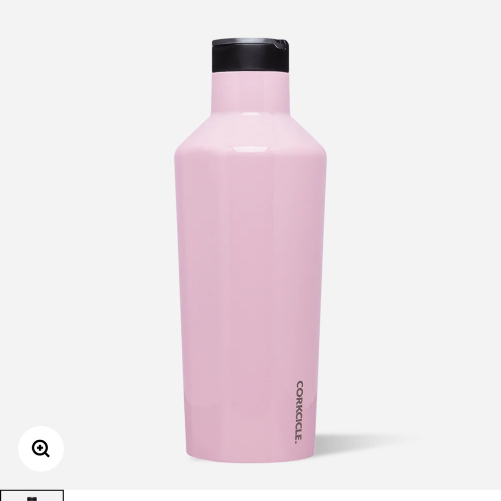 NWOT-Corkcicle- 16 ounce stainless steel canteen rose quartz bottle.